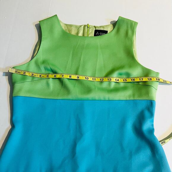 A List By Wrapper Color Block Sleeveless Dress Size M Medium - Picture 4 of 7